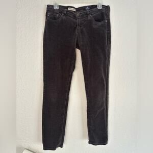 AG Adriano Goldschmied Black Straight Leg Jeans